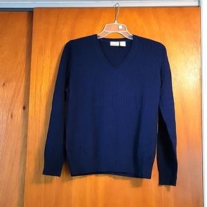 Kim Roger's, Large, Navy v-neck sweater